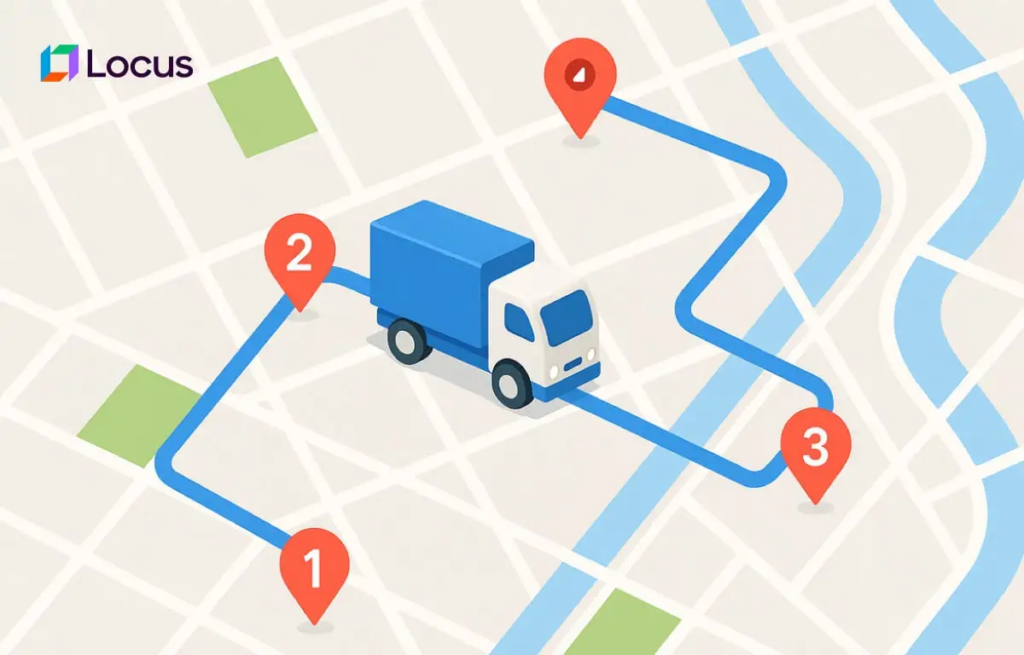 Efficient multi-stop routes minimizing distance and delivery time.