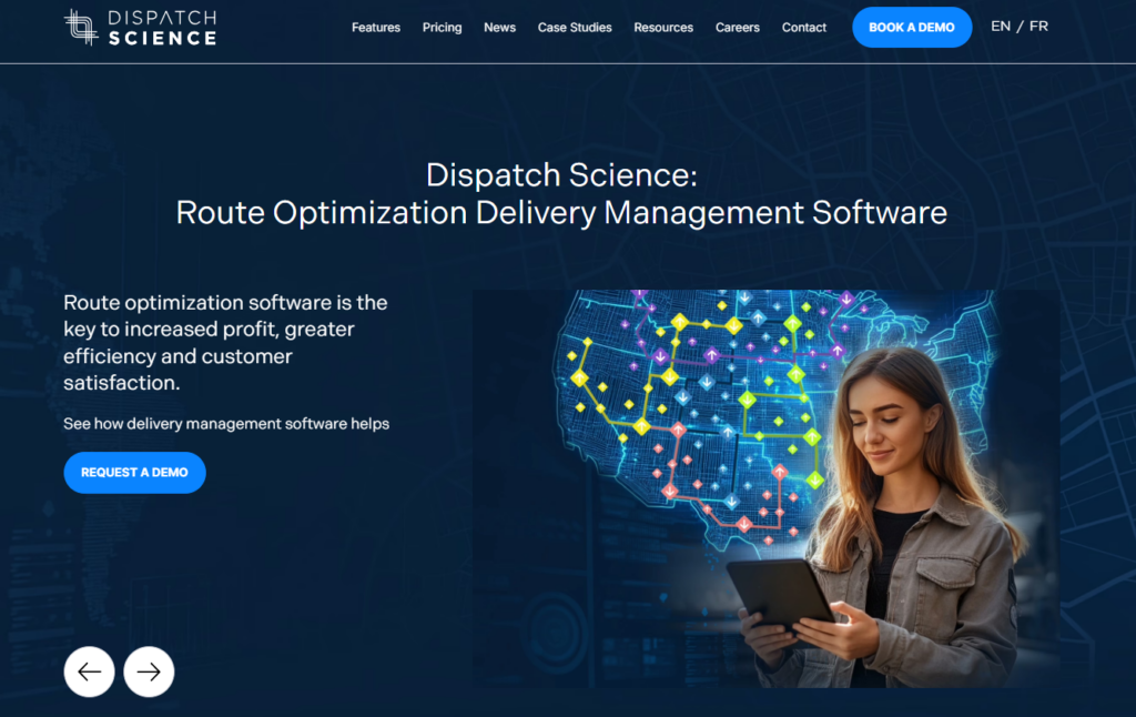 Dispatch Science homepage